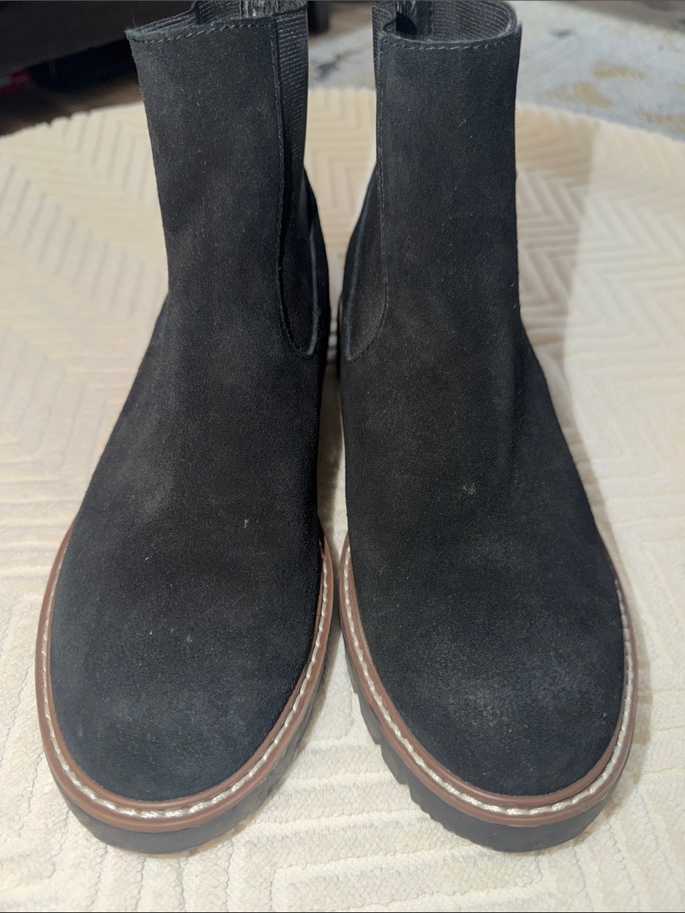 Dolce Vita Black Suede Ankle Booties